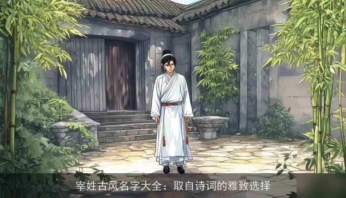 宰姓古风名字大全：取自诗词的雅致选择
