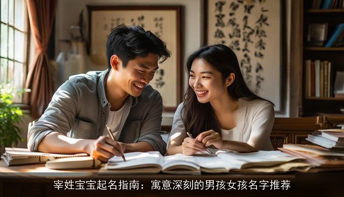 宰姓宝宝起名指南：寓意深刻的男孩女孩名字推荐