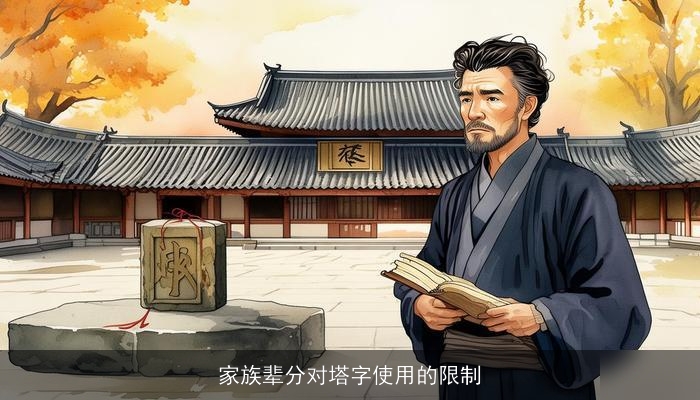 家族辈分对塔字使用的限制