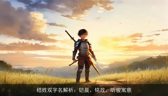 嵇姓双字名解析：铠晨、铭政、昕骏寓意
