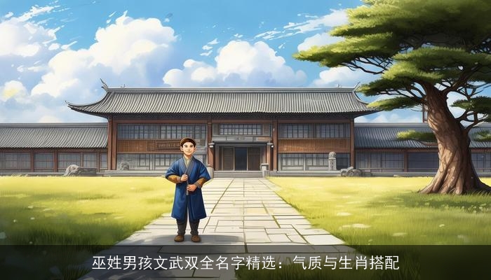 巫姓男孩文武双全名字精选：气质与生肖搭配