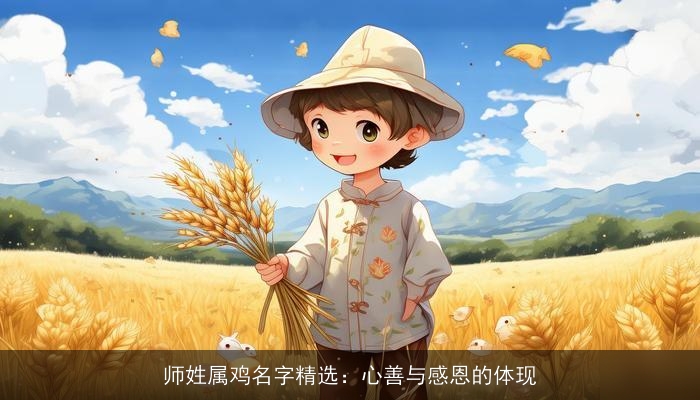 师姓属鸡名字精选：心善与感恩的体现