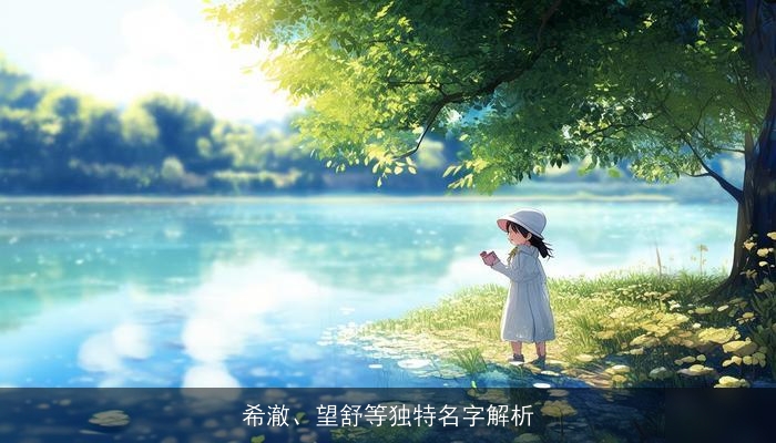 希澈、望舒等独特名字解析