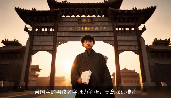 带国字的男孩名字魅力解析：寓意深远推荐