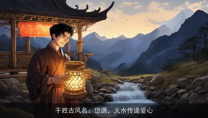 干姓古风名：岱源，火水传递爱心