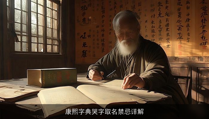 康熙字典哭字取名禁忌详解
