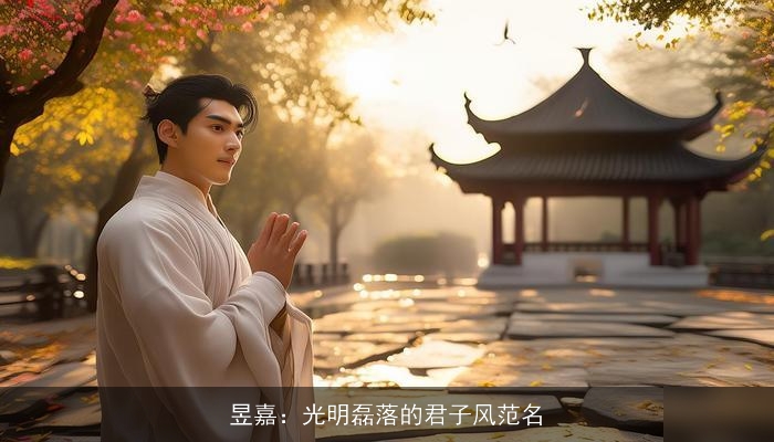 昱嘉：光明磊落的君子风范名