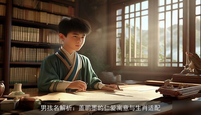 男孩名解析：盖鹏墨的仁爱寓意与生肖适配