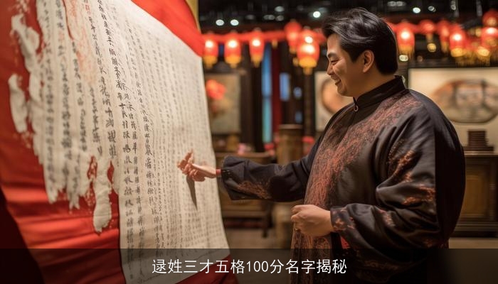 逯姓三才五格100分名字揭秘