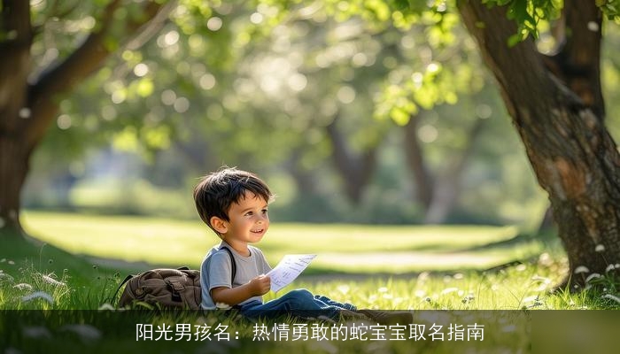 阳光男孩名：热情勇敢的蛇宝宝取名指南