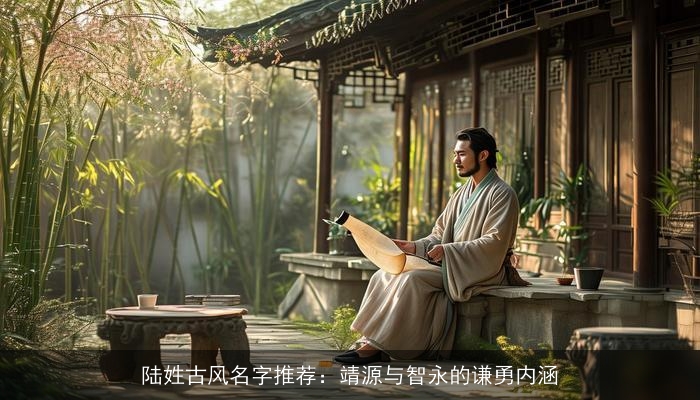 陆姓古风名字推荐：靖源与智永的谦勇内涵