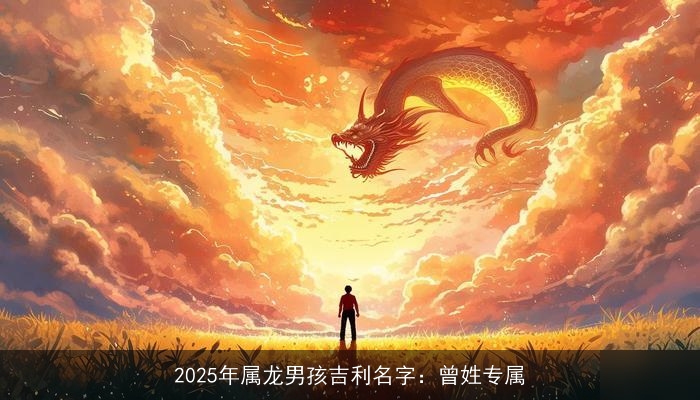 2025年属龙男孩吉利名字：曾姓专属