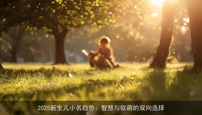 2025新生儿小名趋势：智慧与软萌的双向选择