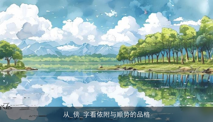 从_傍_字看依附与顺势的品格