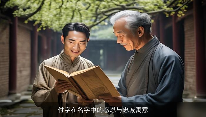 付字在名字中的感恩与忠诚寓意