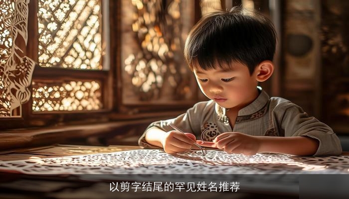 以剪字结尾的罕见姓名推荐