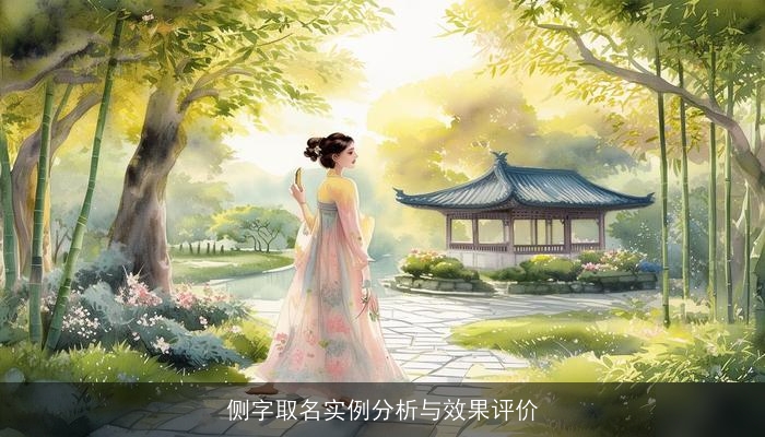 侧字取名实例分析与效果评价
