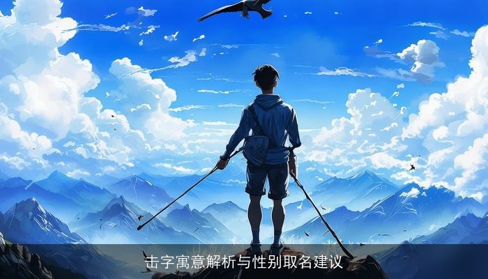 击字寓意解析与性别取名建议