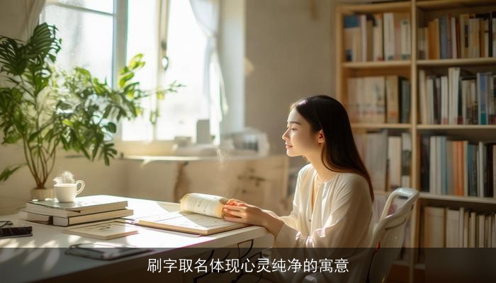 刷字取名体现心灵纯净的寓意
