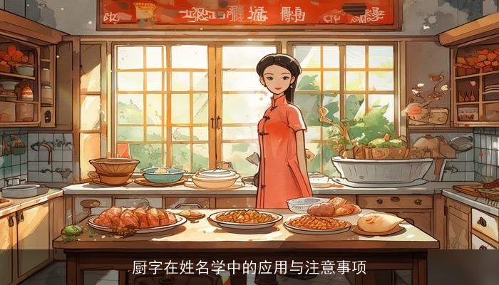 厨字在姓名学中的应用与注意事项