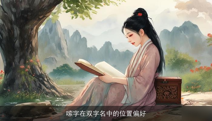 嗦字在双字名中的位置偏好