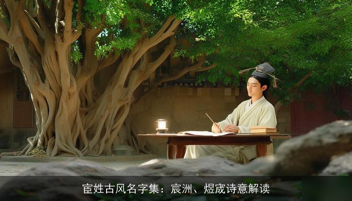 宦姓古风名字集：宸洲、煜宬诗意解读