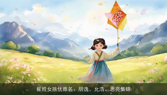 崔姓女孩优雅名：朋逸、允浩、恩亮集锦