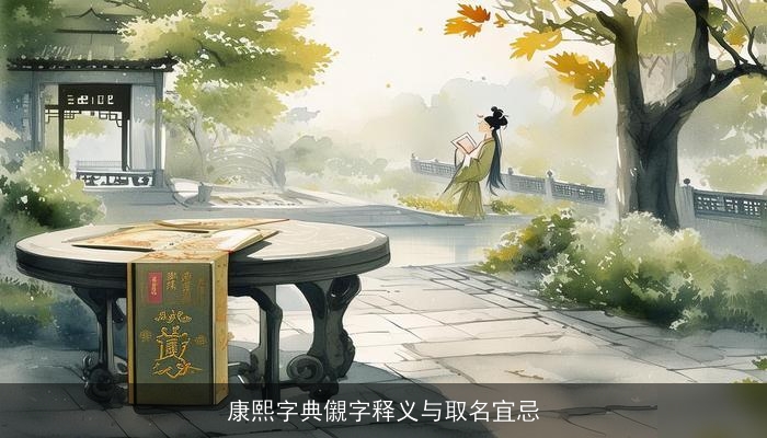 康熙字典儭字释义与取名宜忌