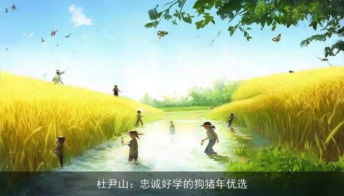 杜尹山：忠诚好学的狗猪年优选