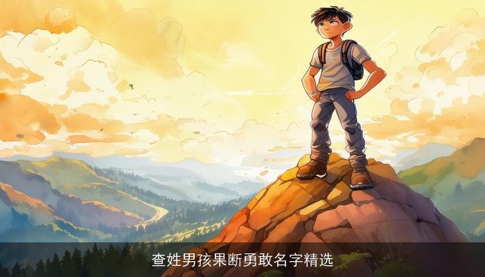 查姓男孩果断勇敢名字精选