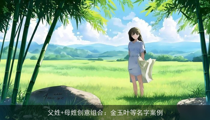 父姓+母姓创意组合：金玉叶等名字案例