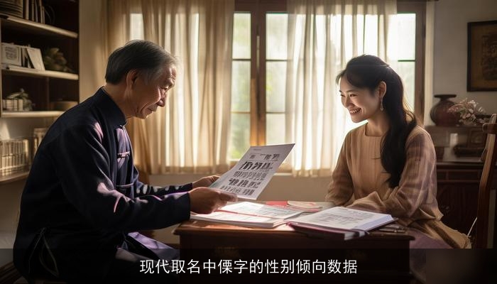 现代取名中傈字的性别倾向数据