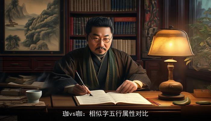 珈vs咖：相似字五行属性对比