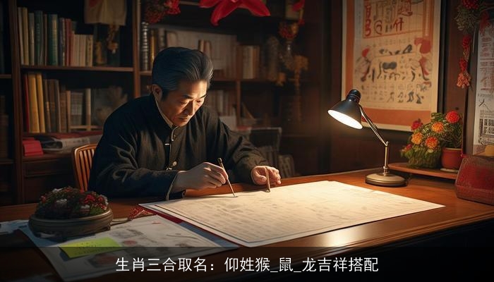 生肖三合取名：仰姓猴_鼠_龙吉祥搭配