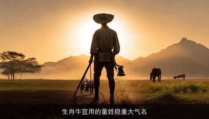 生肖牛宜用的董姓稳重大气名
