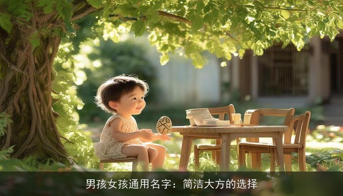 男孩女孩通用名字：简洁大方的选择