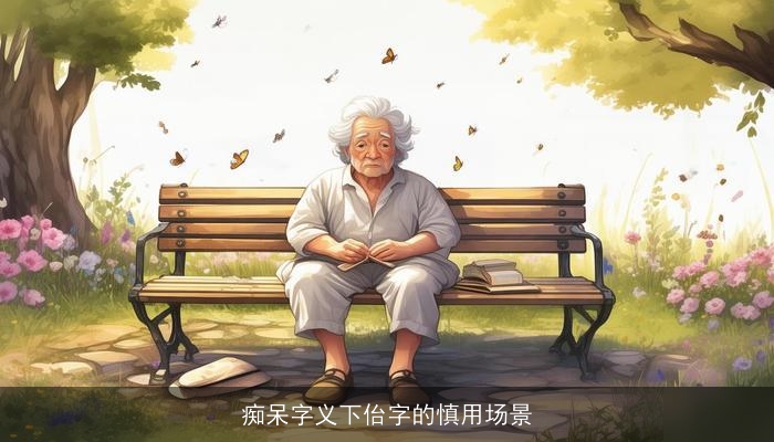痴呆字义下佁字的慎用场景