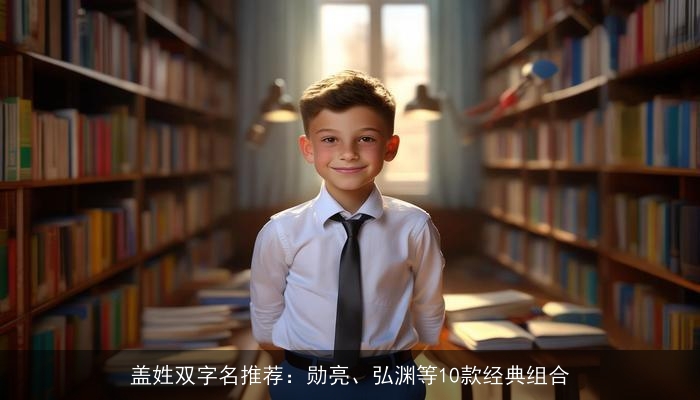 盖姓双字名推荐：勋亮、弘渊等10款经典组合