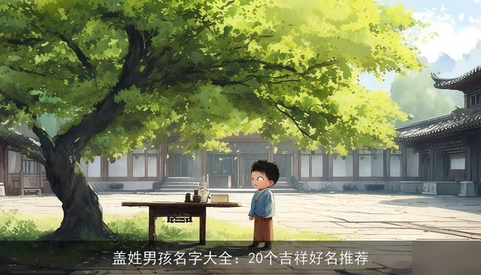 盖姓男孩名字大全：20个吉祥好名推荐