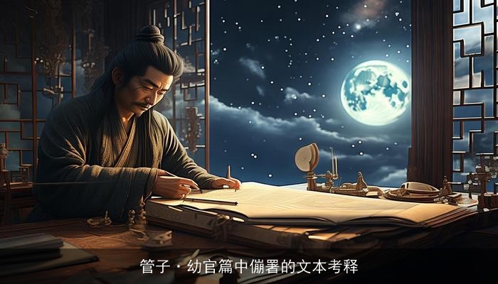 管子·幼官篇中傰署的文本考释