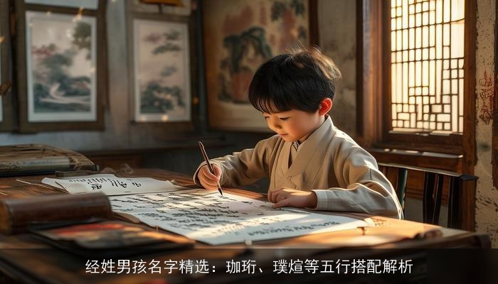 经姓男孩名字精选：珈珩、璞煊等五行搭配解析