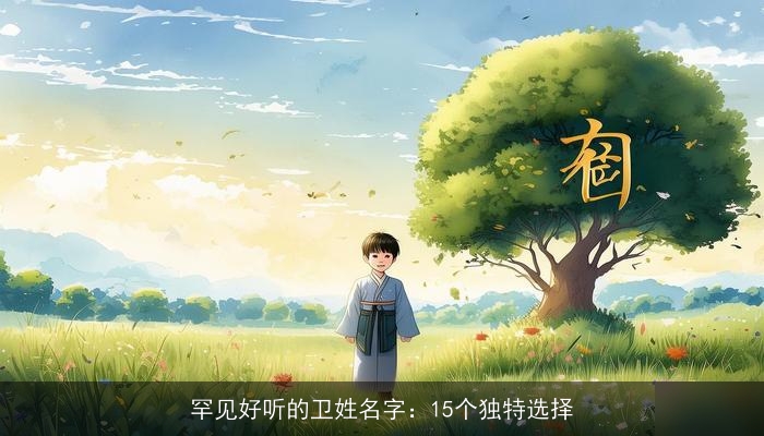 罕见好听的卫姓名字：15个独特选择