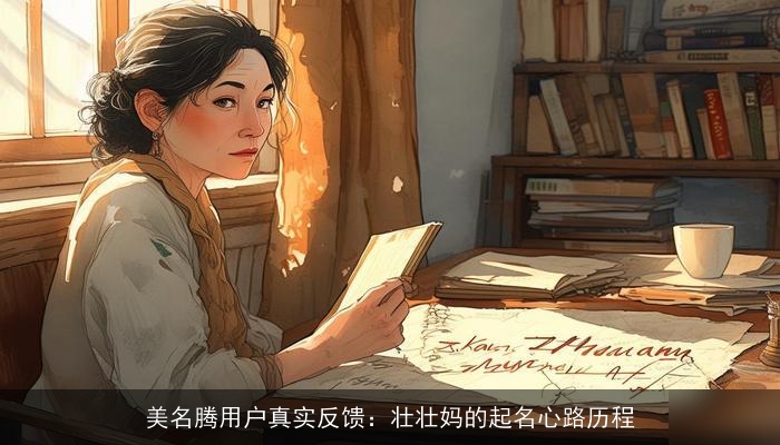 美名腾用户真实反馈：壮壮妈的起名心路历程