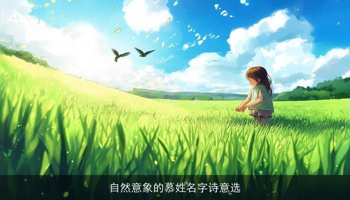 自然意象的慕姓名字诗意选