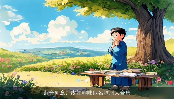 谐音创意：皮姓趣味取名脑洞大合集