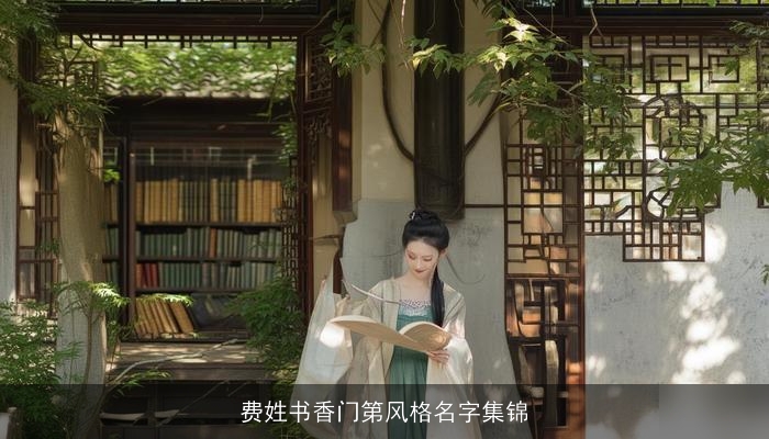 费姓书香门第风格名字集锦