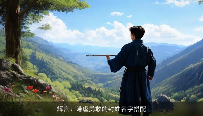 辉言：谦虚勇敢的封姓名字搭配