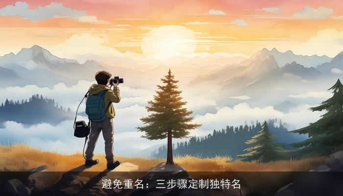 避免重名：三步骤定制独特名
