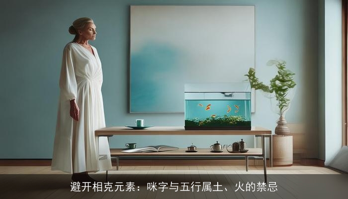 避开相克元素：咪字与五行属土、火的禁忌