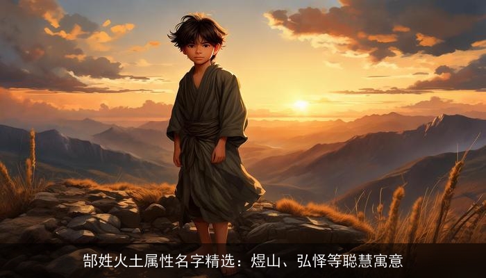 郜姓火土属性名字精选：煜山、弘怿等聪慧寓意
